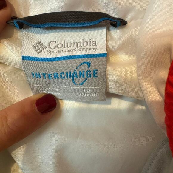 Red pink and white columbia - Picture 2 of 3